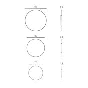 Set composto da 3 eleganti specchi moderni, Made in Italy