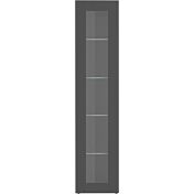 Vetrina sospesa di design con anta battente, finitura Antracite