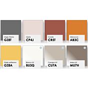 Armadio scorrevole camerette, 2 ante in finitura Desert e Zafferano