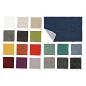 Letto matrimoniale Dalia, imbottito con tessuto color Orzo