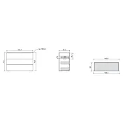 Comò Agave 3 cassetti