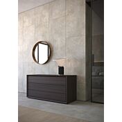 Elegante Comò con apertura push-pull, finitura Nobilitato Teak