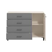 comò bicolor 4 cassetti