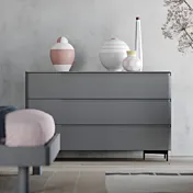 comò laccato piombo