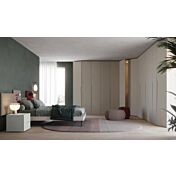 Comò moderno 3 cassetti, finitura laccato opaco Tele