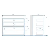 comò bronzo e mercure