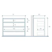 comò bronzo moderno