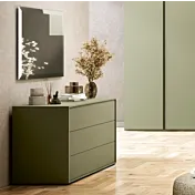 comò muschio laccato