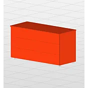 comò laccato vermiglio