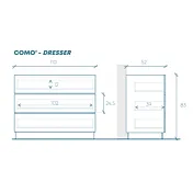 comò bianco laccato lucido