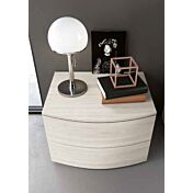 Coppia comodini moderni, finitura Bianco altea