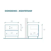 comodini laccati bianchi