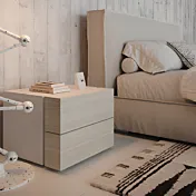 comodini 2 cassetti cenere