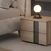 comodino rovere nodato