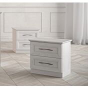 Coppia di comodini, finitura Rovere chiaro