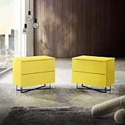 comodini gialli laccato