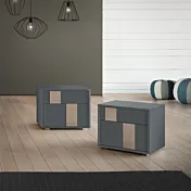 comodini grigi laccati