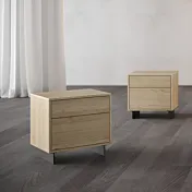 comodini con piede rovere