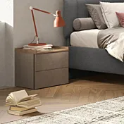 comodini due cassetti bronzo