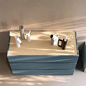 comò moderno rovere e petrolio