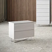 comodino frassinato bianco