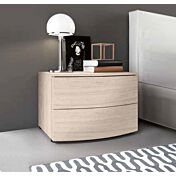 Set comò e comodini Olmo natura, cassetti ammortizzati 