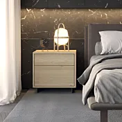 comodino rovere nodato