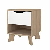 comodino con cassetto