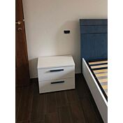 ACQUISTA ANCHE TU Comodino Like con maniglie in legno Blu