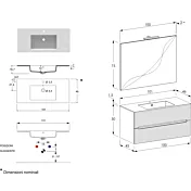 mobile bagno verde moderno
