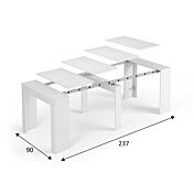 Tavolo consolle allungabile bianco