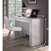 Conveniente Tavolo consolle allungabile bianco