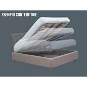 esempio letto contenitore con pediera imbottita