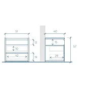 comodini moderni bianchi