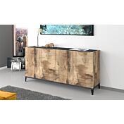 Credenza 4 ante Pero e Ardesia