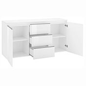 madia bianca laccata lucido