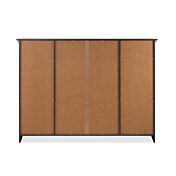 Madia, credenza con 4 ante e 2 cassetti finitura Grigio antracite