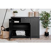 Credenza  3 ante 1 cassetto in finitura Grigio antracite