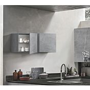 Pensile cubo per cucina sospeso, Beton