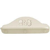 Lettino neonati Paddington avorio con decorazioni e ruote