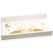 Lettino neonati Paddington avorio con decorazioni e ruote