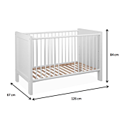 Culla bianca moderna per bambini