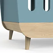 culla azzurra bambino