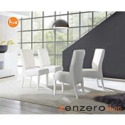 4 Sedie in ecopelle Bianca