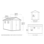Casetta da esterno Gigliola con porta a 2 ante, 7511