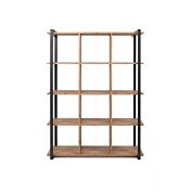 Ufficio completo stile Industry in finitura Antracite e Rovere nodato 