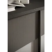 Innovativo soggiorno in finitura Piombo/Gesso/Ardesia