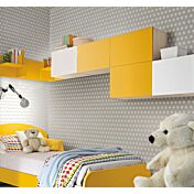 Letto singolo Eco per camerette in finitura Girasole