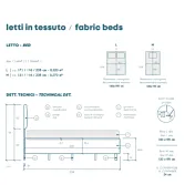 letto matrimoniale tessuto