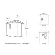 Casetta da esterno, medie dimensioni, Rosa